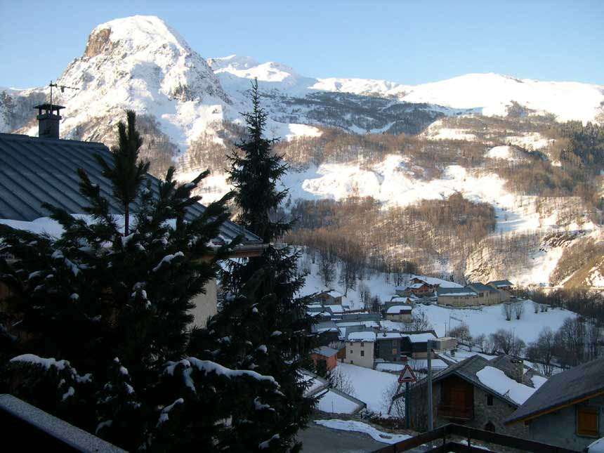 view from chalet by day