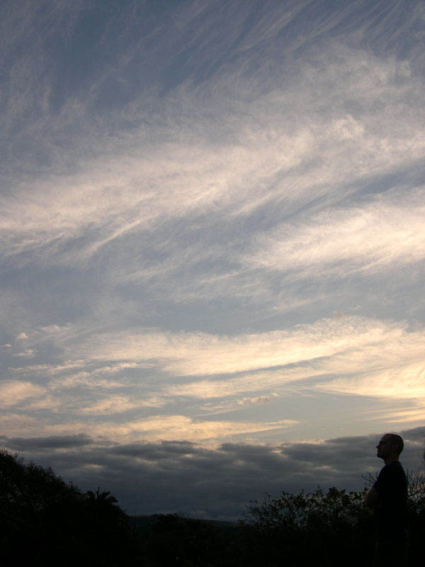 ian contemplating sky