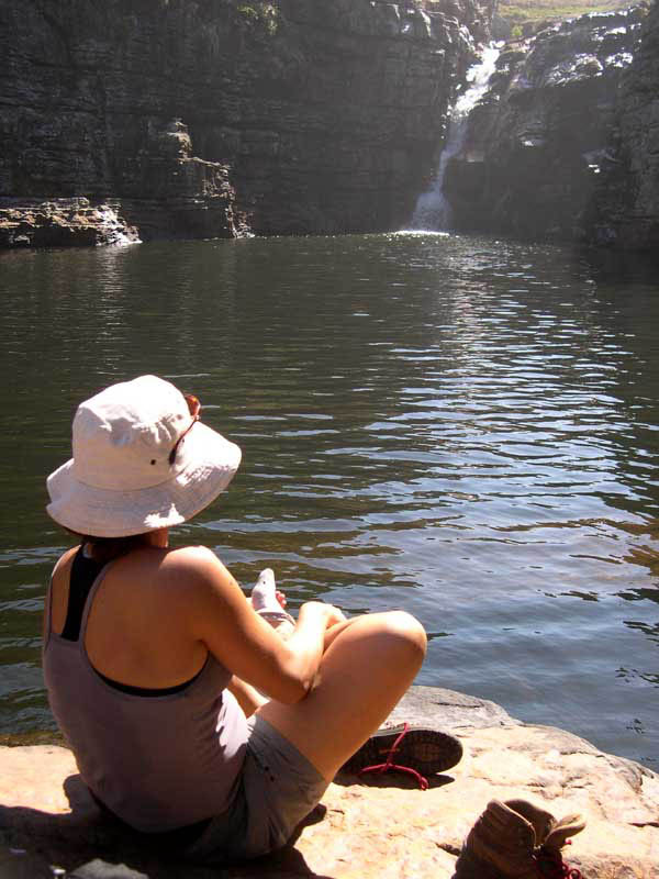 lu about to take a dip